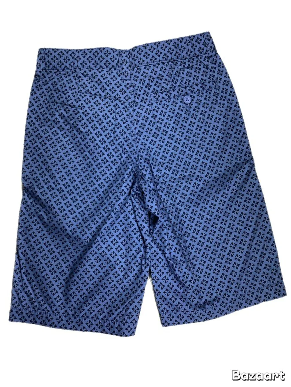 Old Navy Boys Bermuda Shorts Size 10 Geometric Diamond Built-In Belt
